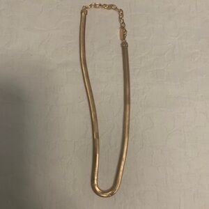 Gold Herringbone Necklace